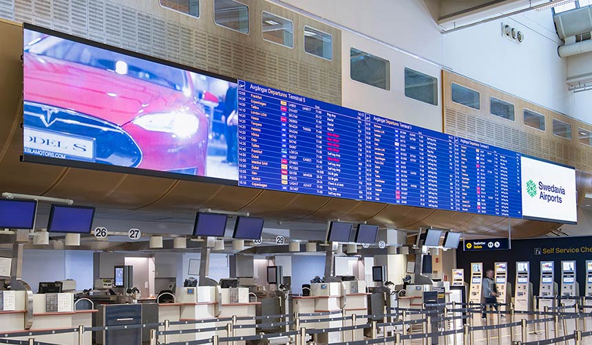 Airport Information Board Innox 2.6 LED Video Wall